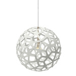 Coral Pendant - White Exterior / White Interior