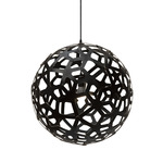 Coral Pendant - Black Exterior / Black Interior