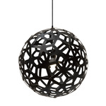 Coral Pendant - Black Exterior / Black Interior