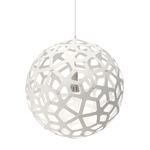 Coral Pendant - White Exterior / White Interior