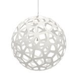 Coral Pendant - White Exterior / White Interior