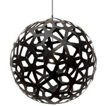 Coral Pendant - Black Exterior / Black Interior