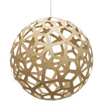 Coral Pendant - Bamboo Exterior / Bamboo Interior