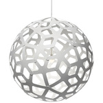 Coral Pendant - White Exterior / White Interior