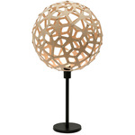 Coral Table Lamp - Bamboo Exterior / Bamboo Interior