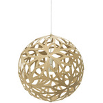 Floral Pendant - Bamboo Exterior / Bamboo Interior