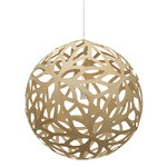 Floral Pendant - Bamboo Exterior / Bamboo Interior