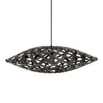 Flax Pendant - Black Exterior / Black Interior