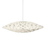 Flax Pendant - White Exterior / White Interior