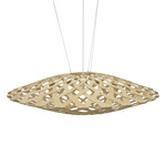 Flax Pendant - Bamboo Exterior / Bamboo Interior