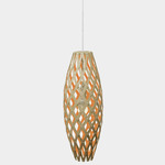 Hinaki Pendant - Bamboo Exterior / Orange Interior