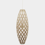 Hinaki Pendant - Bamboo Exterior / White Interior