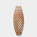 Hinaki Pendant - Bamboo Exterior / Red Interior