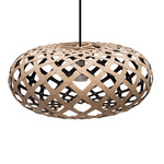 Kina Pendant - Bamboo Exterior / Black Interior