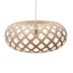 Kina Pendant - Bamboo Exterior / White Interior