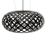 Kina Pendant - Black Exterior / Black Interior