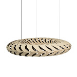 Maru Pendant - Bamboo Exterior / Black Interior