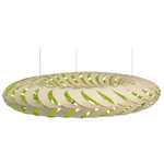 Maru Pendant - Bamboo Exterior / Lime Interior