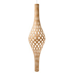 Nikau Pendant - Bamboo Exterior / White Interior