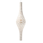 Nikau Pendant - White Exterior / White Interior