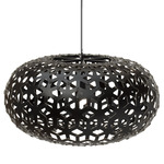 Snowflake Pendant - Black / Black Exterior / Black Interior