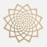 Sunflower Sconce Shade - Bamboo Exterior / Bamboo Interior