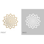 Sunflower Sconce Shade - Bamboo Exterior / White Interior