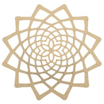 Sunflower Sconce Shade - Bamboo Exterior / Bamboo Interior