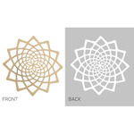Sunflower Sconce Shade - Bamboo Exterior / White Interior