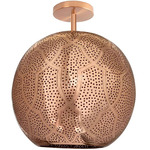 Aria Semi Flush Ceiling Light - Copper