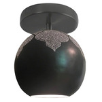 Najma Globe Ceiling Light - Gunmetal