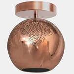 Najma Globe Ceiling Light - Copper