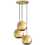 Mishal Multi Light Pendant - Brass