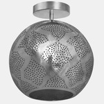 Warda Semi Flush Ceiling Light - Silver