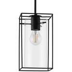 Loncino 1 Pendant - Black / Clear