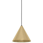 Narices Pendant - Black / Brushed Brass