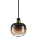 Oilella Pendant - Black / Gold / Black / Amber
