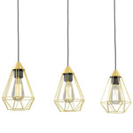 Tarbes Linear Pendant - Brushed Brass / Matte Black