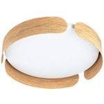 Valcasotto Ceiling Light - Wood / White