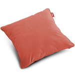 Square Velvet Pillow - Rhubarb