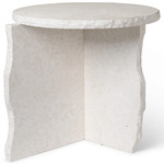 Mineral Sculptural Table - Bianco Curia Marble