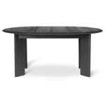 Bevel Extendable Dining Table - Black Oiled Oak