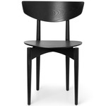 Herman Wooden Base Dining Chair - Black