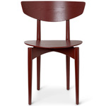 Herman Wooden Base Dining Chair - Red Brown