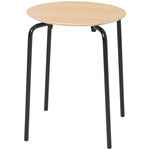 Herman Stool - Black / White Oak