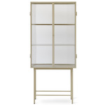 Haze Vitrine - Cashmere / Reeded Glass