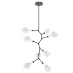 Blossom Modern Vine Chandelier - Graphite / Clear