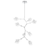 Blossom Modern Vine Chandelier - Classic Silver / Clear