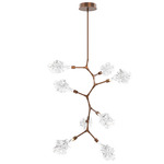 Blossom Modern Vine Chandelier - Burnished Bronze / Clear