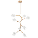 Blossom Modern Vine Chandelier - Novel Brass / Clear